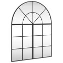 LUSTRO ŚCIENNE CZARNE 80X100CM ZAKOŃCZONE ŁUKIEM ŻELAZO