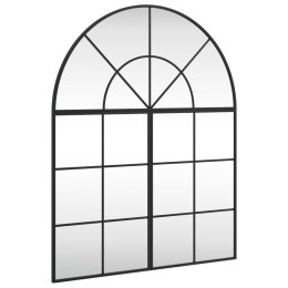 LUSTRO ŚCIENNE CZARNE 80X100CM ZAKOŃCZONE ŁUKIEM ŻELAZO