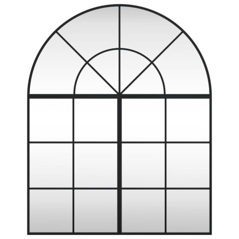 LUSTRO ŚCIENNE CZARNE 80X100CM ZAKOŃCZONE ŁUKIEM ŻELAZO