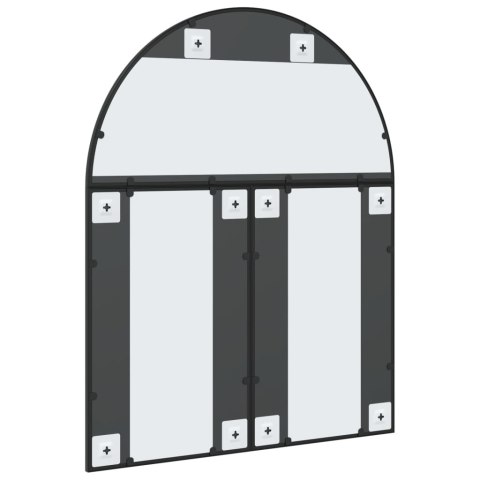 LUSTRO ŚCIENNE CZARNE 80X100CM ZAKOŃCZONE ŁUKIEM ŻELAZO