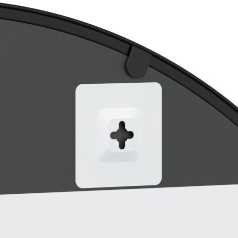 LUSTRO ŚCIENNE CZARNE 80X100CM ZAKOŃCZONE ŁUKIEM ŻELAZO