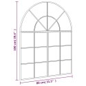 LUSTRO ŚCIENNE CZARNE 80X100CM ZAKOŃCZONE ŁUKIEM ŻELAZO