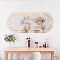 LUSTRO ŚCIENNE Z LED 45X100CM SZKLANE OWALNE