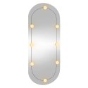LUSTRO ŚCIENNE Z LED 45X100CM SZKLANE OWALNE