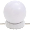 LUSTRO ŚCIENNE Z LED 45X100CM SZKLANE OWALNE