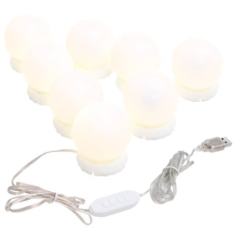 LUSTRO ŚCIENNE Z LED 45X100CM SZKLANE OWALNE