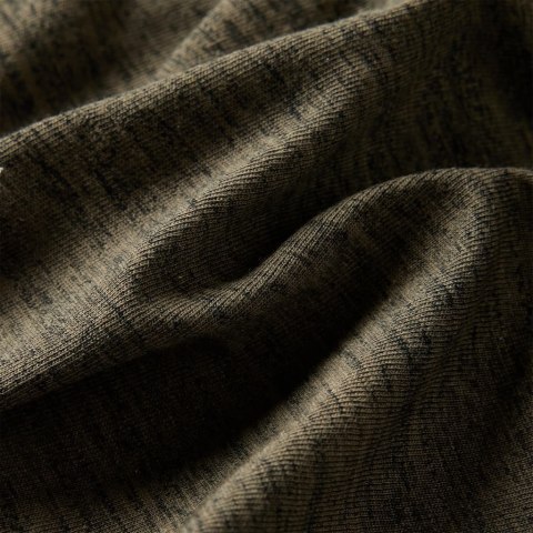 KOSZULKA DZIECIĘCA Z DŁUGIMI RĘKAWAMI CIEMNY MELANŻ KHAKI 116