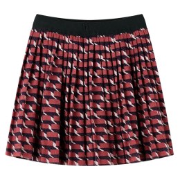 SPÓDNICZKA DZIECIĘCA PLISOWANA Z BROKATEM GRANATOWA 140