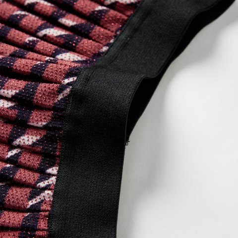 SPÓDNICZKA DZIECIĘCA PLISOWANA Z BROKATEM GRANATOWA 140