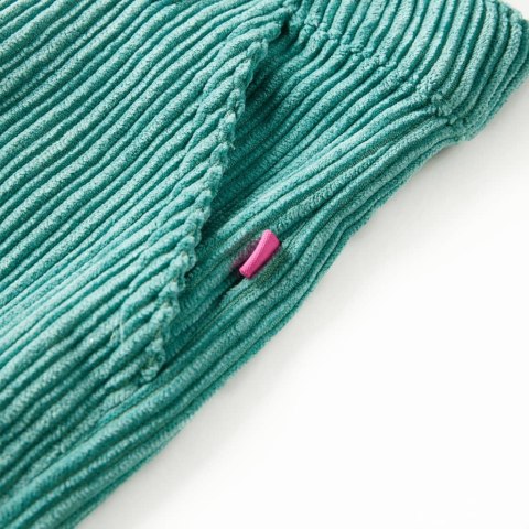 SPODNIE DZIECIĘCE SZTRUKSOWE MIĘTOWE 128