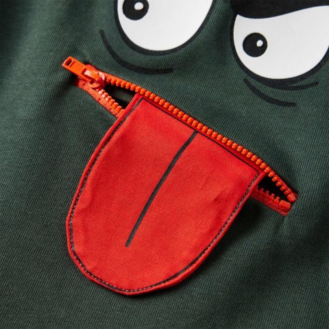 BLUZA DZIECIĘCA CIEMNOZIELONA 104