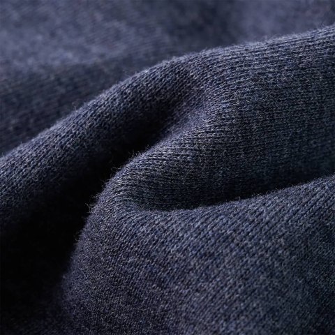 BLUZA DZIECIĘCA Z KAPTUREM I ZAPIĘCIEM NA ZAMEK NIEBIESKI MELANŻ 116