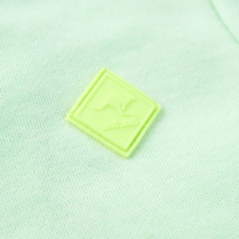 BLUZA DZIECIĘCA Z KAPTUREM I ZAPIĘCIEM NA ZAMEK JASNA ZIELEŃ 104