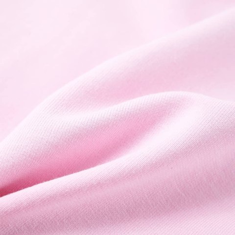 BLUZA DZIECIĘCA Z KAPTUREM JASNORÓŻOWA 116