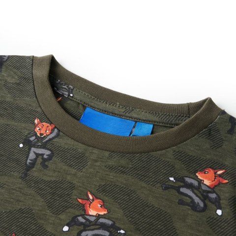 PIŻAMA DZIECIĘCA Z DŁUGIMI RĘKAWAMI KHAKI 140