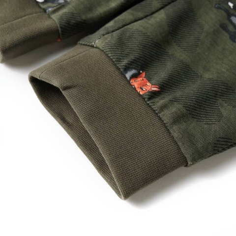 PIŻAMA DZIECIĘCA Z DŁUGIMI RĘKAWAMI KHAKI 140