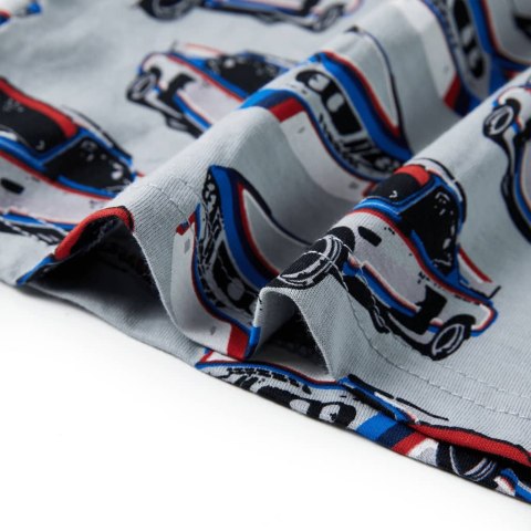 PIŻAMA DZIECIĘCA Z KRÓTKIMI RĘKAWAMI SZARA 140