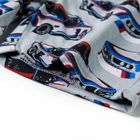 PIŻAMA DZIECIĘCA Z KRÓTKIMI RĘKAWAMI SZARA 140