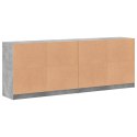 BIBLIOTECZKA Z DRZWICZKAMI SZAROŚĆ BETONU 204X37X75CM