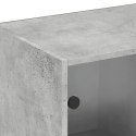 BIBLIOTECZKA Z DRZWICZKAMI SZAROŚĆ BETONU 204X37X75CM