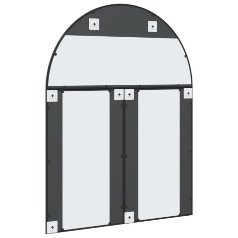 LUSTRO ŚCIENNE CZARNE 100X130CM ZAKOŃCZONE ŁUKIEM ŻELAZO