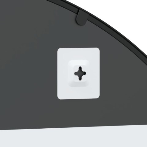 LUSTRO ŚCIENNE CZARNE 100X130CM ZAKOŃCZONE ŁUKIEM ŻELAZO