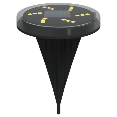 SOLARNE LAMPKI GRUNTOWE Z KOLCAMI 4 SZT. CIEPŁE BIAŁE