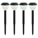 SOLARNE LAMPKI OGRODOWE Z KOLCAMI 4 SZT. CIEPŁA BIEL I RGB