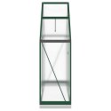 SZKLARNIA Z RAMĄ PODSTAWY ZIELONA 169X58X202CM ALUMINIUM