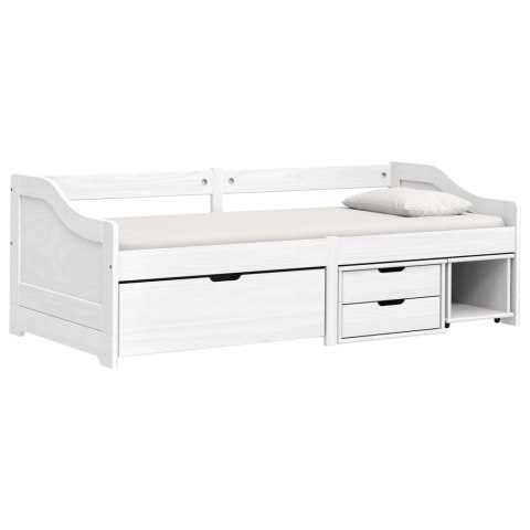 FUNKCJONALNE ŁÓŻKO DZIENNE 2W1 Z 3 SZUFLADAMI – SOSNA BIAŁA 90X200CM