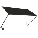 MARKIZA ZWIJANA Z LED 250X150CM ANTRACYTOWA