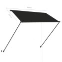 MARKIZA ZWIJANA Z LED 250X150CM ANTRACYTOWA