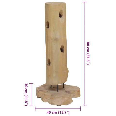 STOJAK NA 8 BUTELEK WINA 40X30X80CM LITE DREWNO TEKOWE