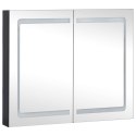 SZAFKA ŁAZIENKOWA Z LUSTREM I LED 80X12,2X68CM
