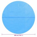 PŁYWAJĄCA OKRĄGŁA FOLIA POKRYWA SOLARNA PE 300CM NIEBIESKA
