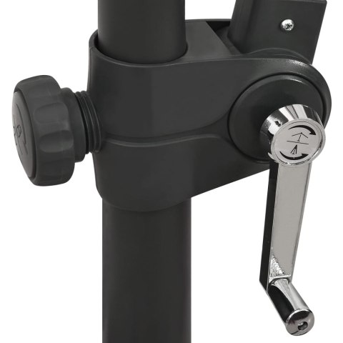 PARASOL WISZĄCY Z LAMPKAMI LED I SŁUPKIEM 300CM PIASKOWY