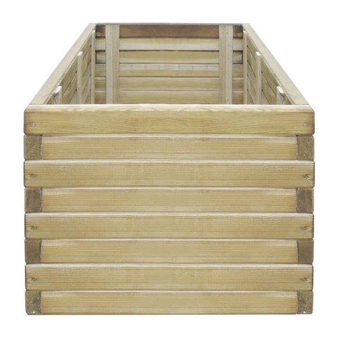 PODWYŻSZONA DONICA 100X50X40CM PROSTOKĄTNA DREWNIANA