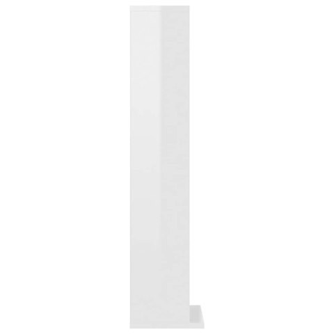 SZAFKA NA PŁYTY CD POŁYSK BIAŁA 21X20X88CM