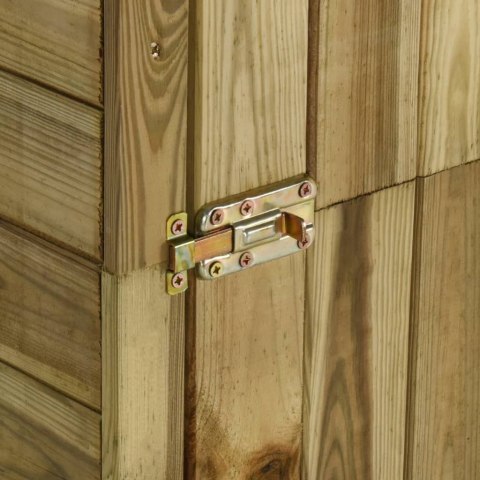 VidaXL Szopa na drewno i narzędzia, sosna, 253 x 80 x 170 cm