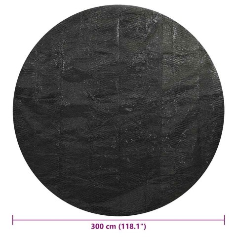 POKRYWA NA BASEN CZARNA 300CM PE