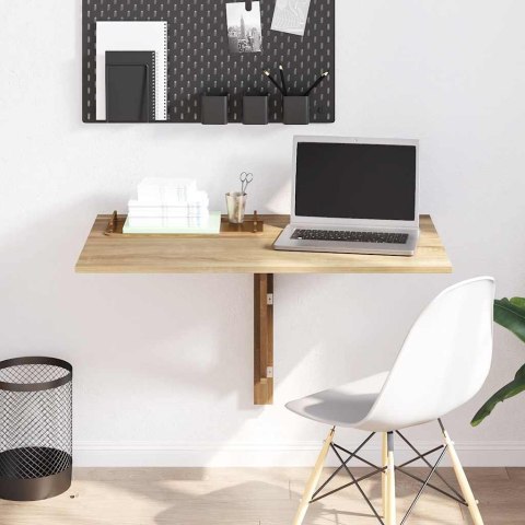 SKŁADANY STOLIK NA ŚCIANĘ KOLOR DĘBOWY 100X 60CM