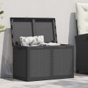 SKRZYNIA OGRODOWA 180 L CZARNA RATTAN PP