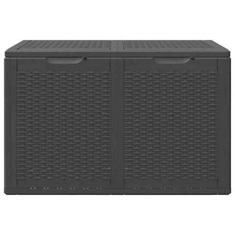 SKRZYNIA OGRODOWA 180 L CZARNA RATTAN PP