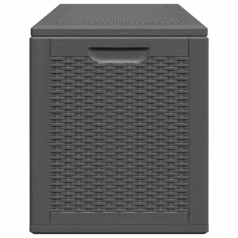 SKRZYNIA OGRODOWA 180 L CZARNA RATTAN PP