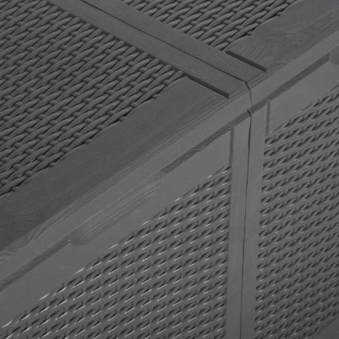 SKRZYNIA OGRODOWA 180 L CZARNA RATTAN PP