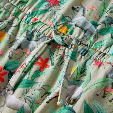 SUKIENKA DZIECIĘCA Z RĘKAWKAMI JASNE KHAKI 128