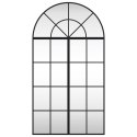 LUSTRO ŚCIENNE CZARNE 60X110CM ZAKOŃCZONE ŁUKIEM ŻELAZO