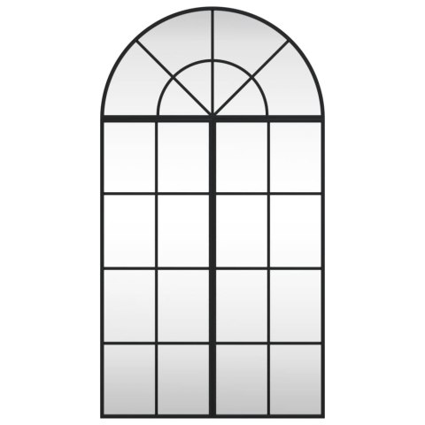LUSTRO ŚCIENNE CZARNE 60X110CM ZAKOŃCZONE ŁUKIEM ŻELAZO