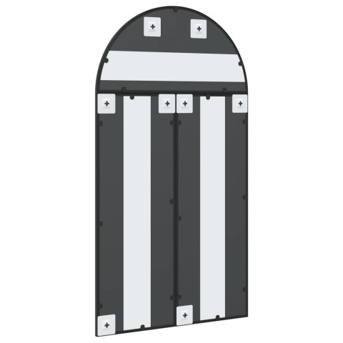 LUSTRO ŚCIENNE CZARNE 60X110CM ZAKOŃCZONE ŁUKIEM ŻELAZO