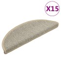 SAMOPRZYLEPNE NAKŁADKI NA SCHODY 15 SZT. 56X17X3CM SZARE
